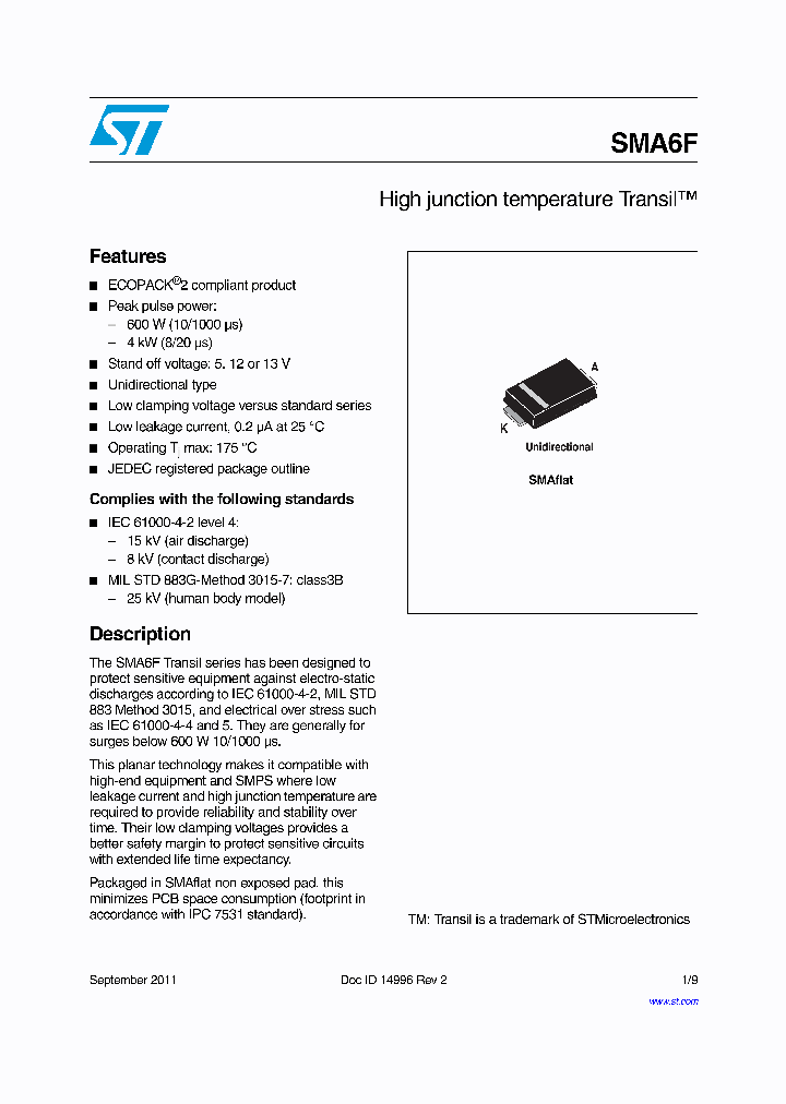 SMA6F12AVCL_8284812.PDF Datasheet