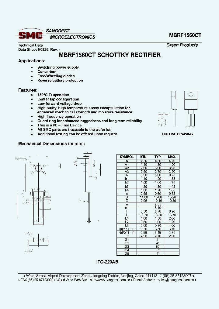 MBRF1560CT_8284903.PDF Datasheet