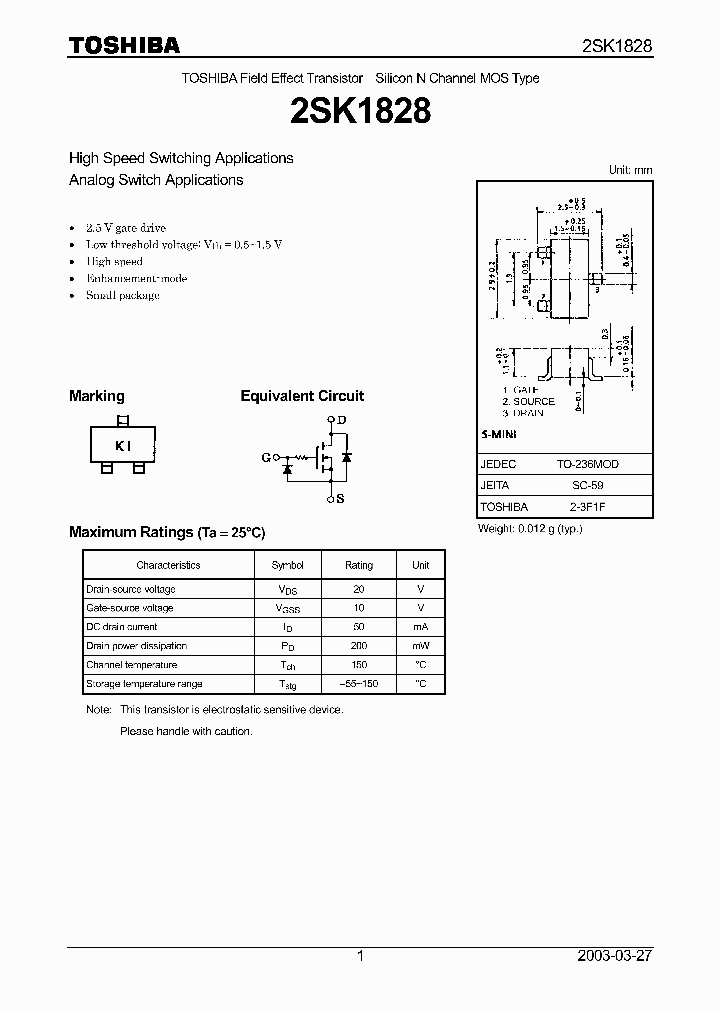 2SK1828_8285023.PDF Datasheet