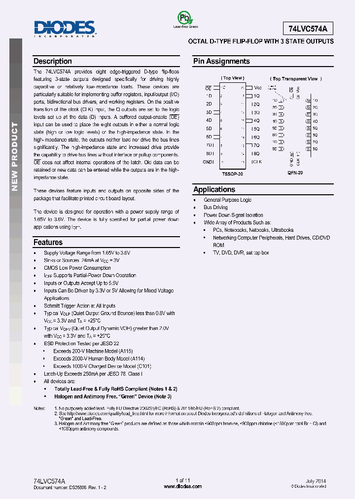 74LVC574AQ20-13_8285344.PDF Datasheet