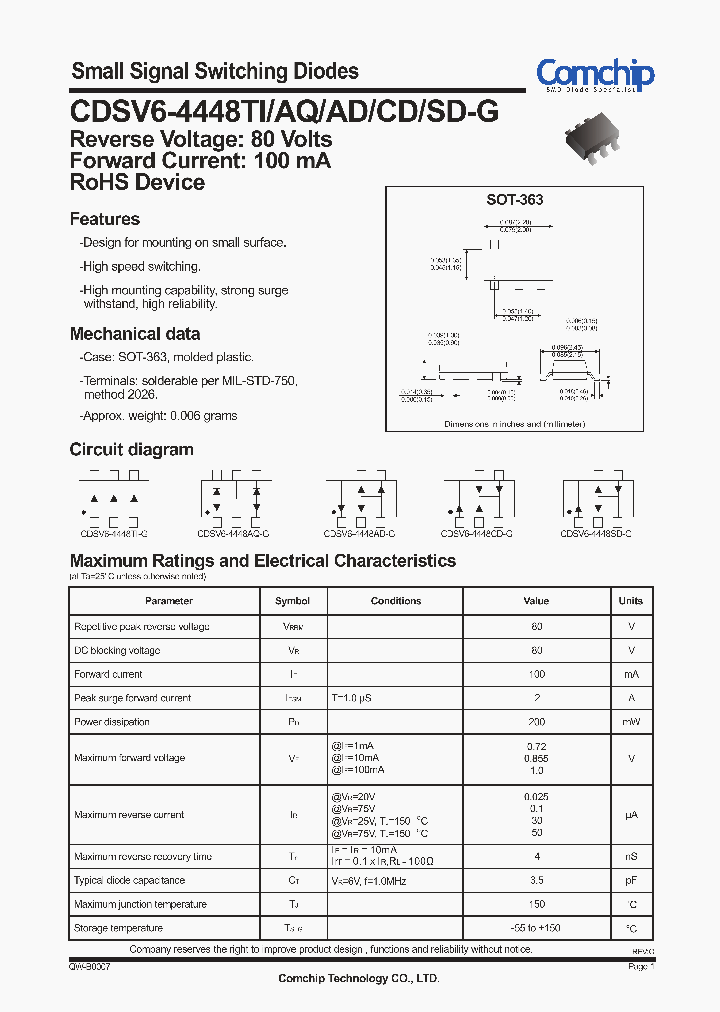 CDSV6-4448SD-G_8285404.PDF Datasheet