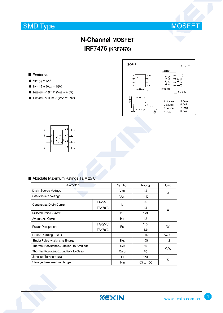 IRF7476_8285545.PDF Datasheet