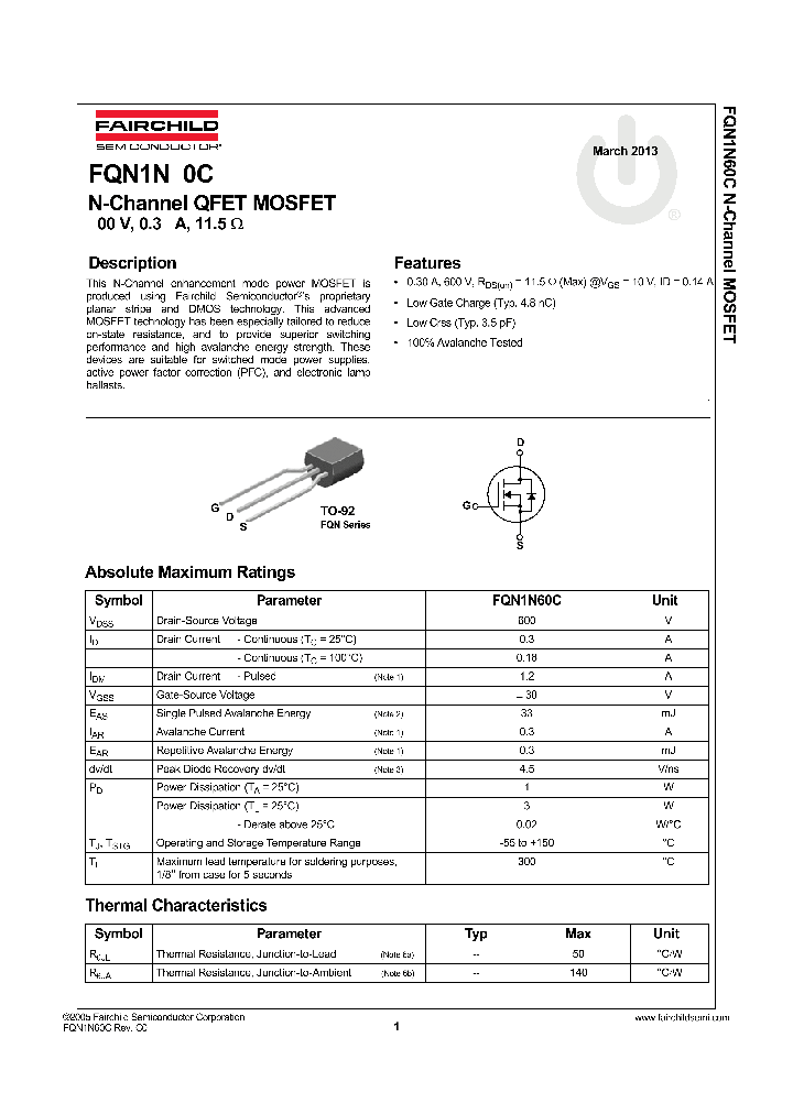 FQN1N60C_8286047.PDF Datasheet