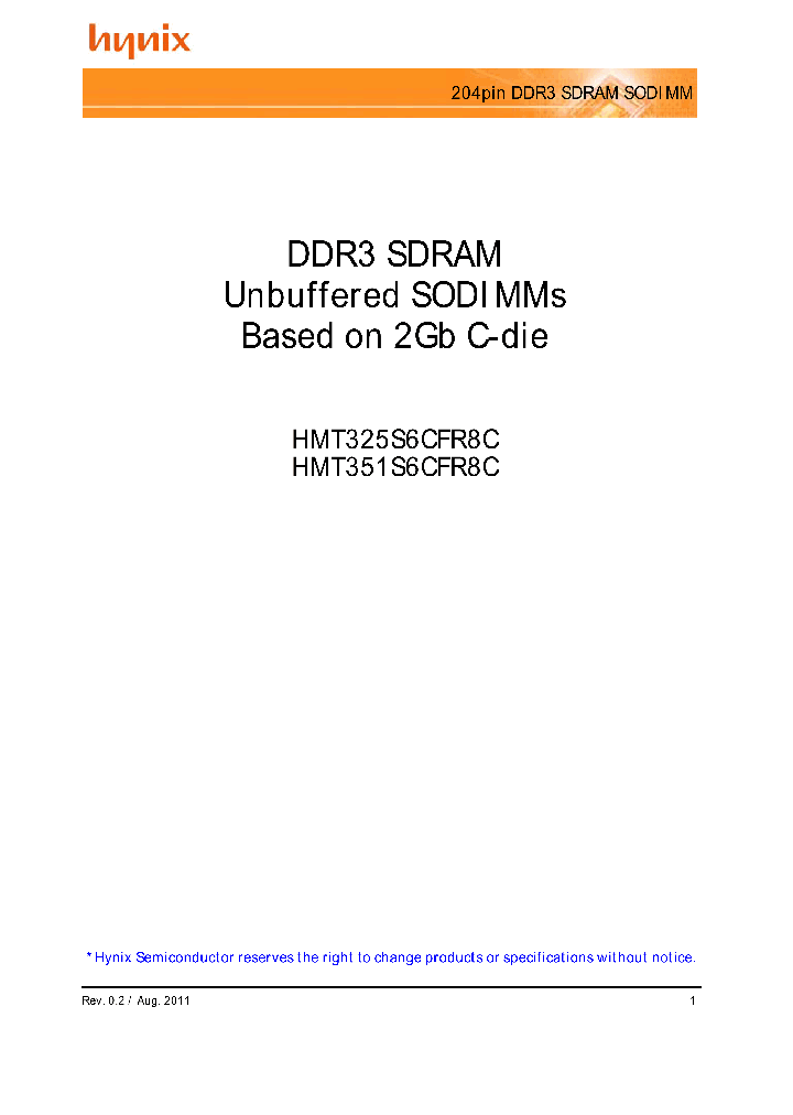 HMT325S6CFR8C_7898440.PDF Datasheet
