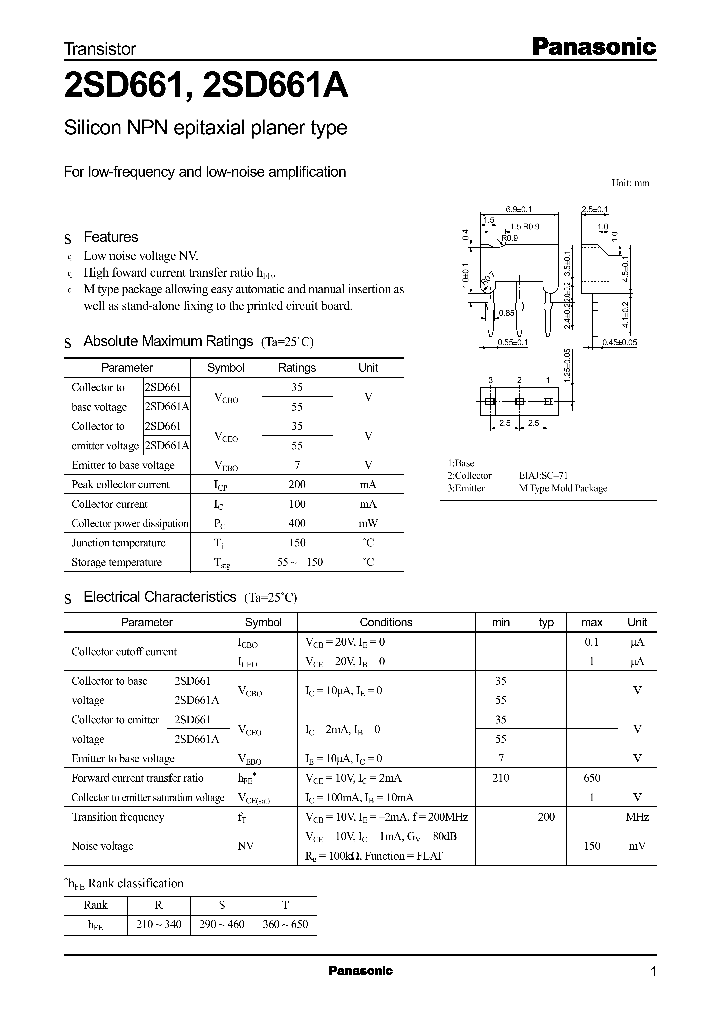 2SD0661_8286716.PDF Datasheet