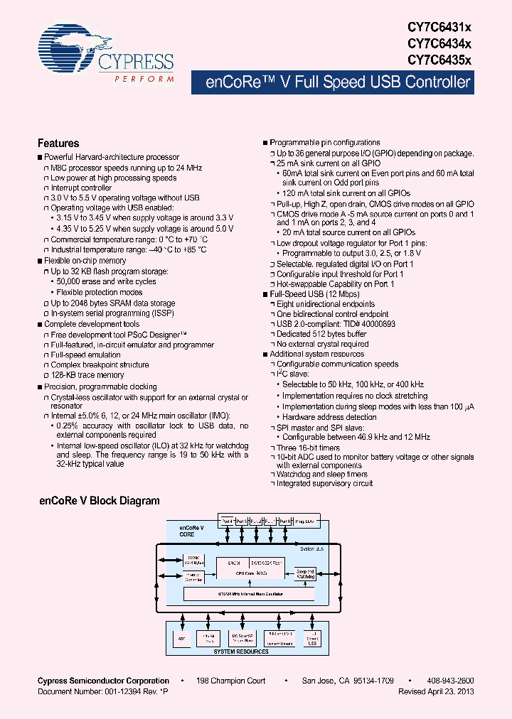 CY7C64315-16LKXC_8286968.PDF Datasheet