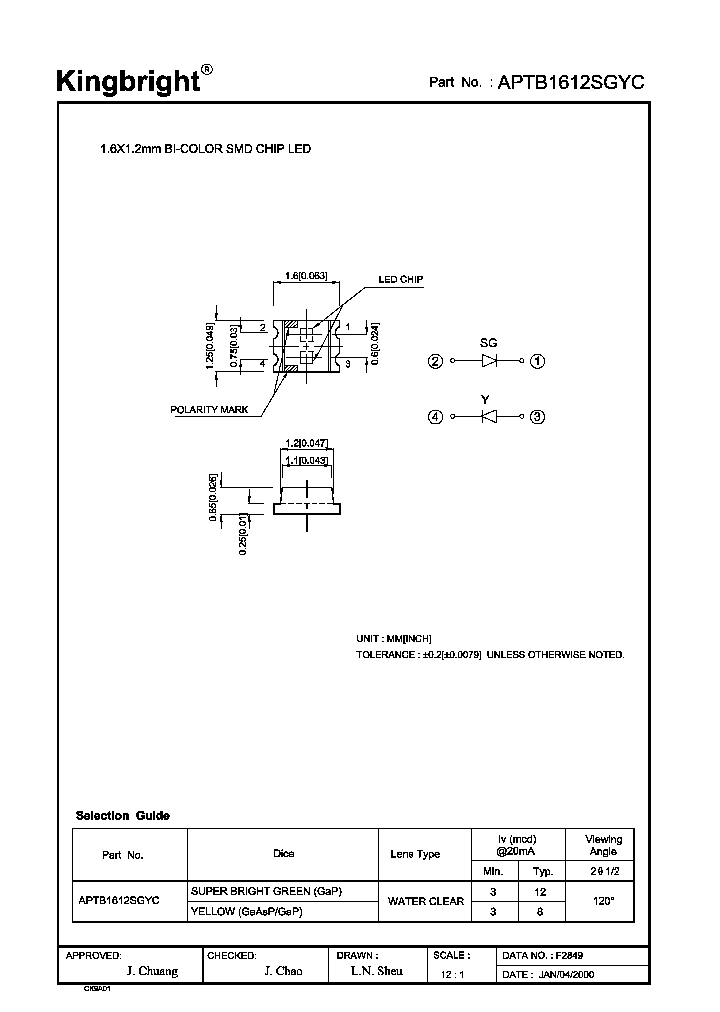 APTB1612SGYC_8287369.PDF Datasheet