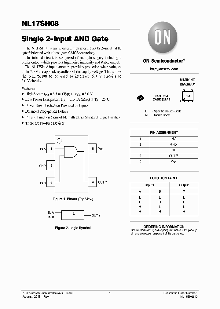NL17SH08P5T5G_7904990.PDF Datasheet
