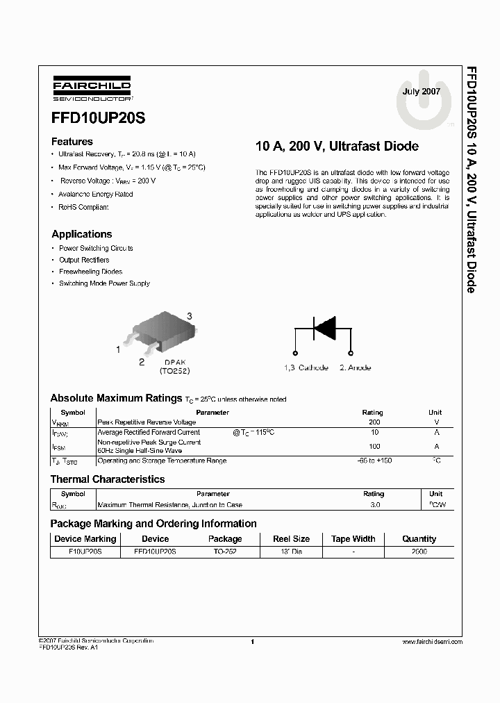 FFD10UP20S_8287765.PDF Datasheet