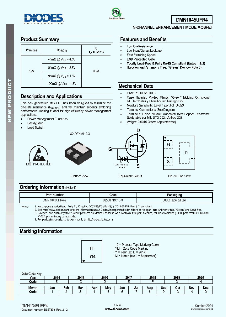 DMN1045UFR4-7_8287814.PDF Datasheet