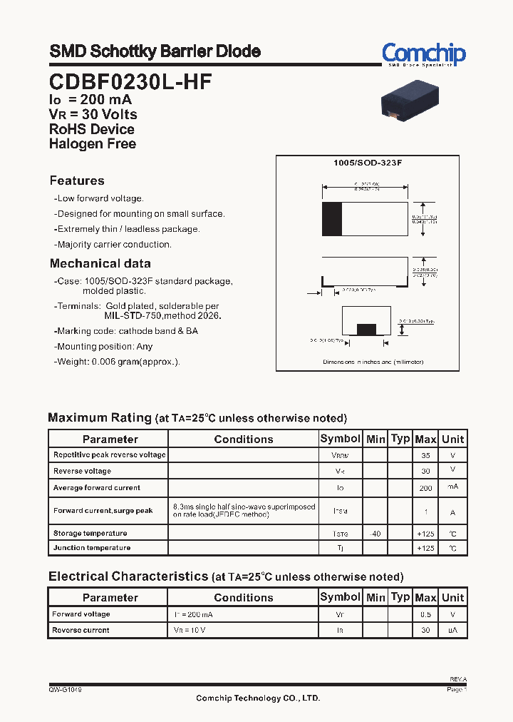 CDBF0230L-HF_8288167.PDF Datasheet