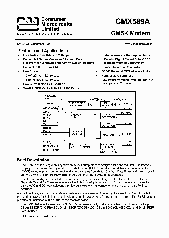 CMX589AD2_8288332.PDF Datasheet