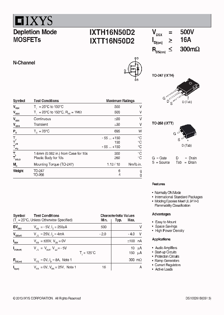 IXTT16N50D2_8289437.PDF Datasheet