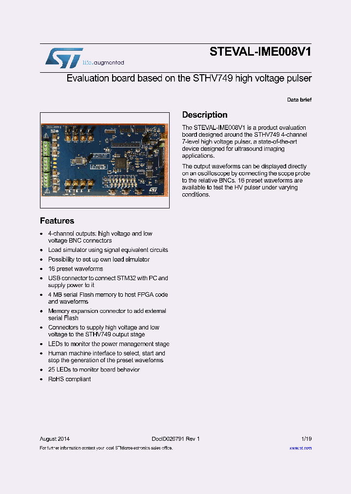STEVAL-IME008V1_8289531.PDF Datasheet