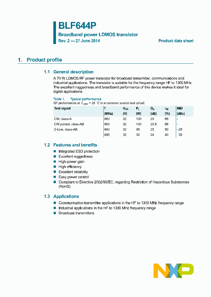 BLF644P-15_8289778.PDF Datasheet