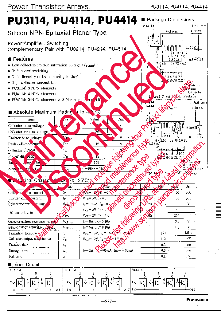 PUA3114_8290634.PDF Datasheet