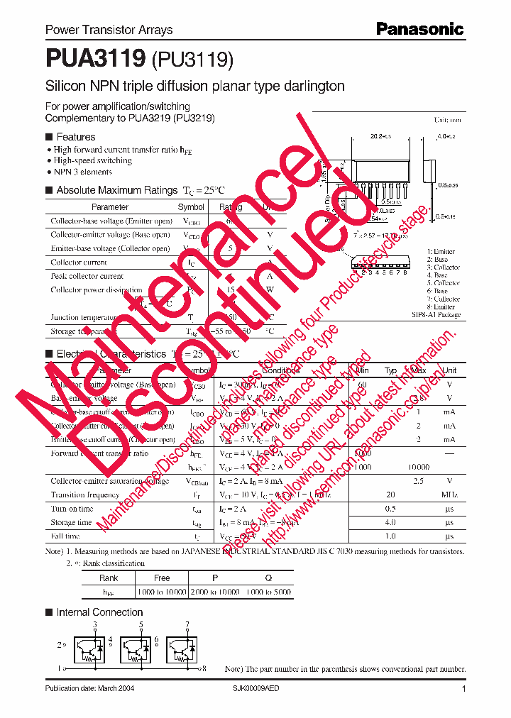 PUA3119_8290637.PDF Datasheet