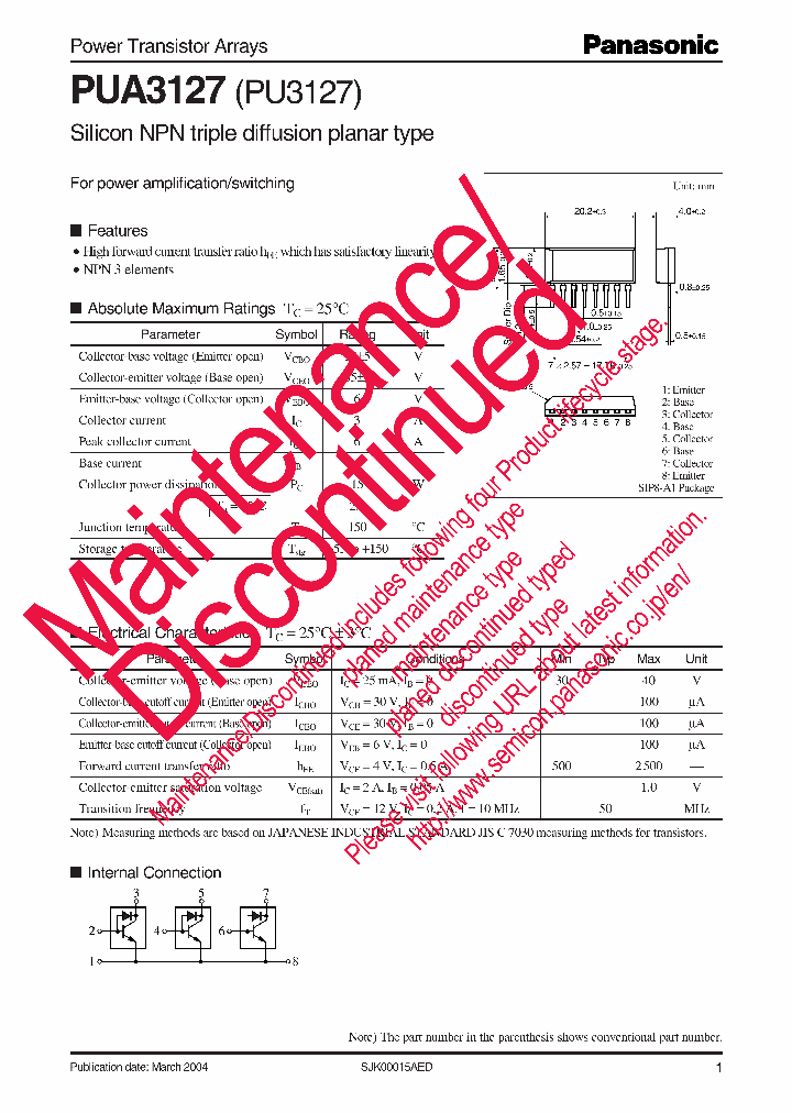 PUA3127_8290643.PDF Datasheet