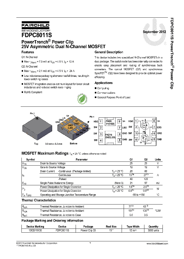 FDPC8011S_8290799.PDF Datasheet