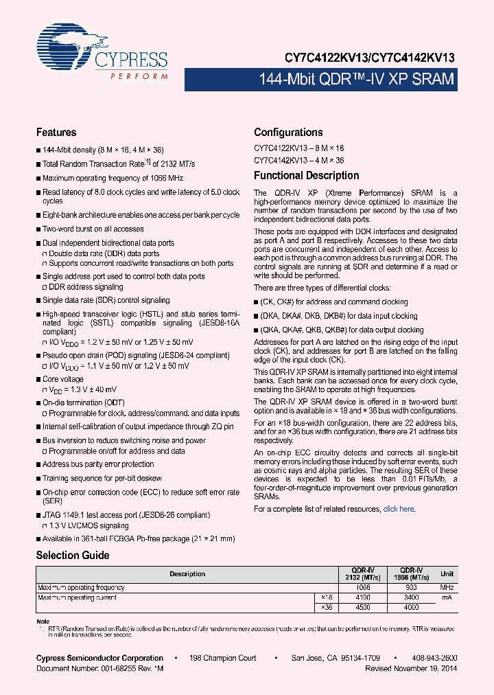 CY7C4122KV13-106FCXC_8290893.PDF Datasheet