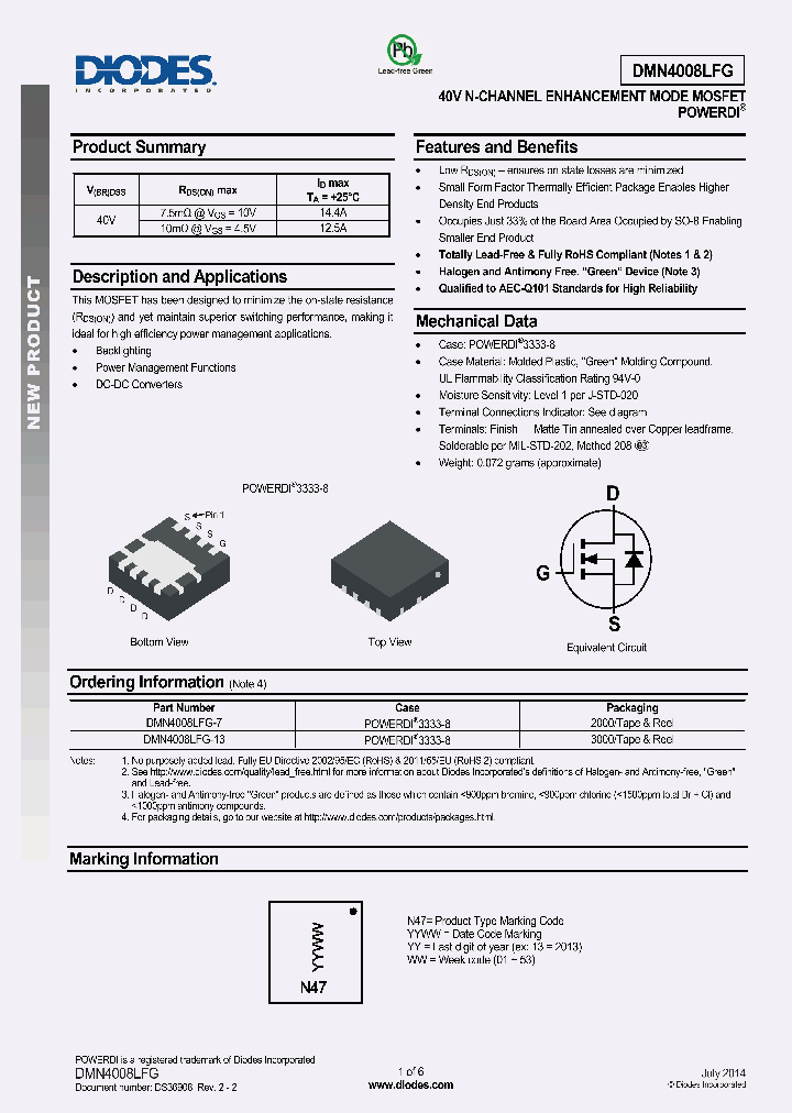 DMN4008LFG-7_8291093.PDF Datasheet