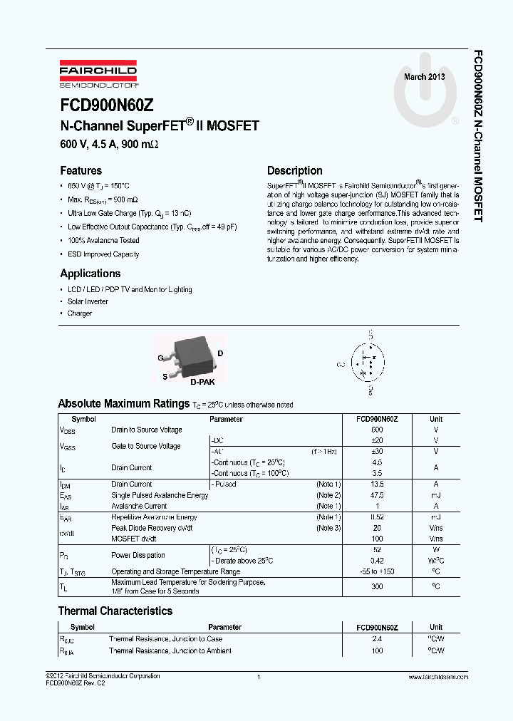 FCD900N60Z_8291492.PDF Datasheet