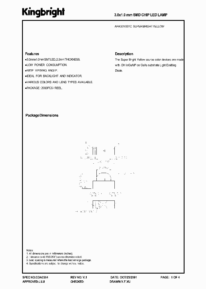 APA3010SYC_8292128.PDF Datasheet