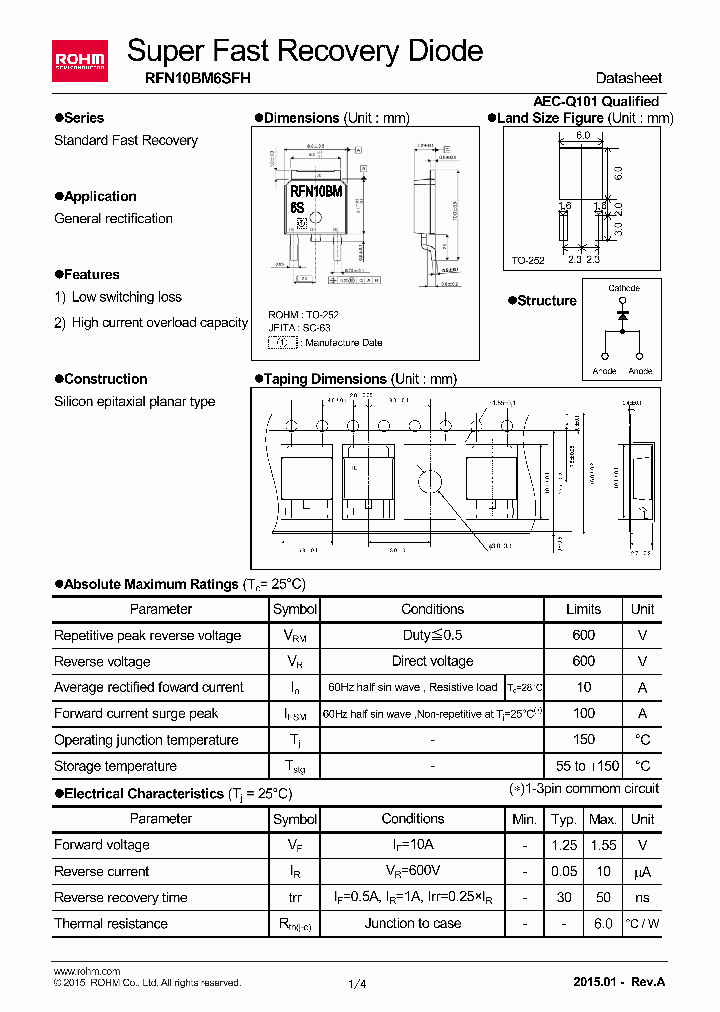 RFN10BM6SFH_8292333.PDF Datasheet
