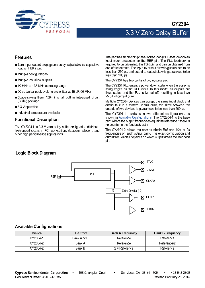 CY2304SXC-1T_8292450.PDF Datasheet