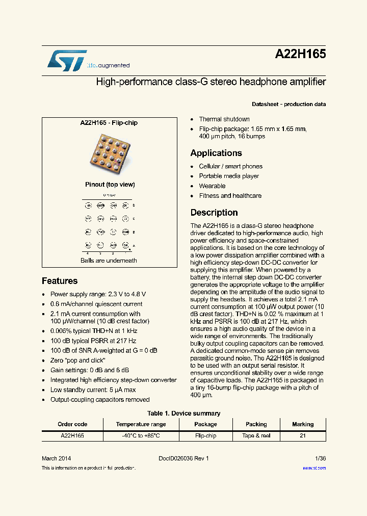 A22H165_8292928.PDF Datasheet