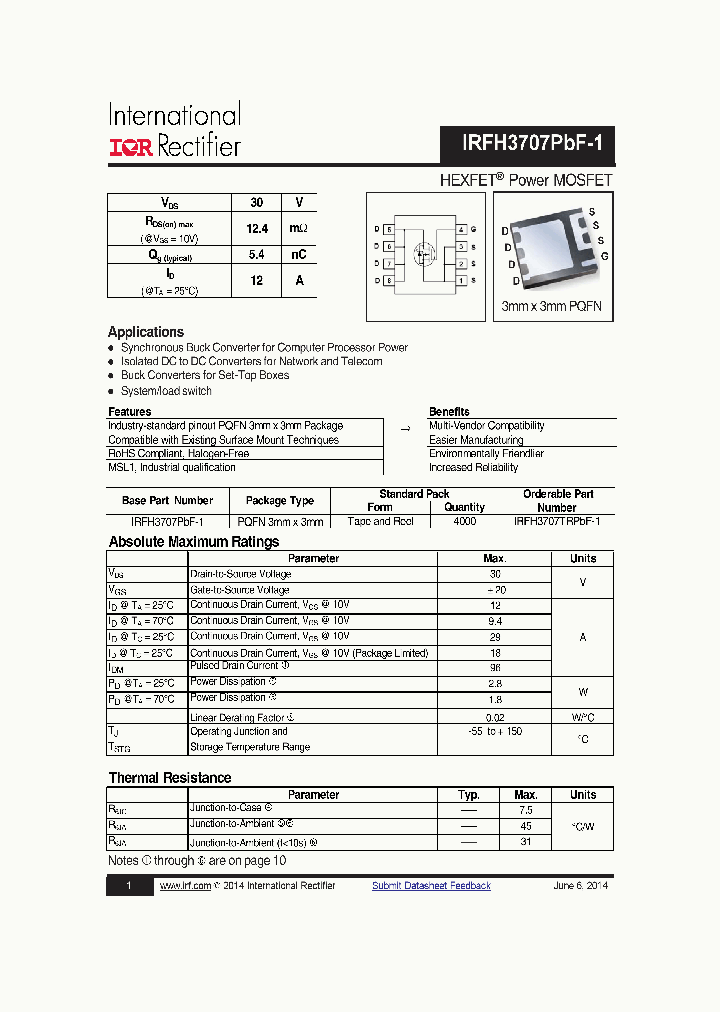 IRFH3707PBF-1_8292981.PDF Datasheet