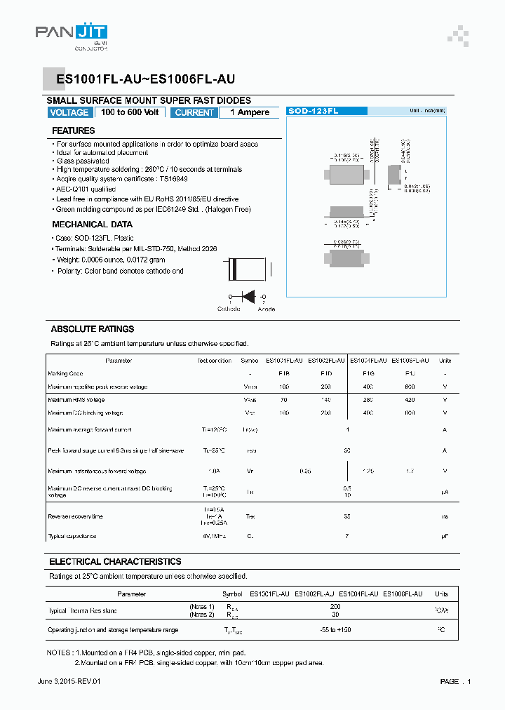 ES1001FL-AU_8293494.PDF Datasheet