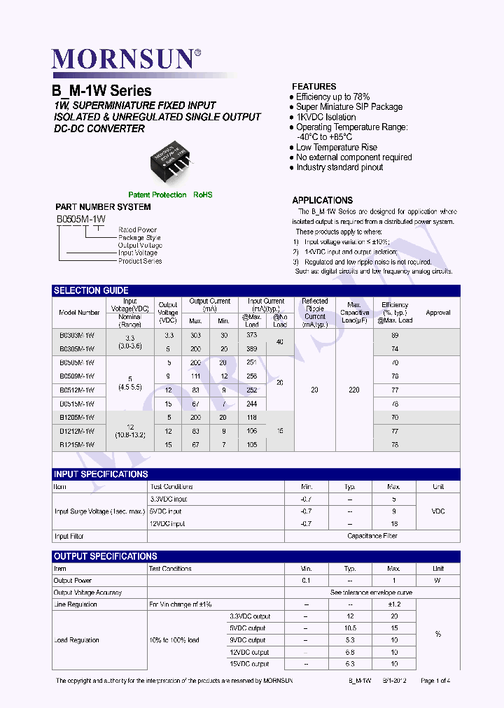 B0303M-1W_8293619.PDF Datasheet