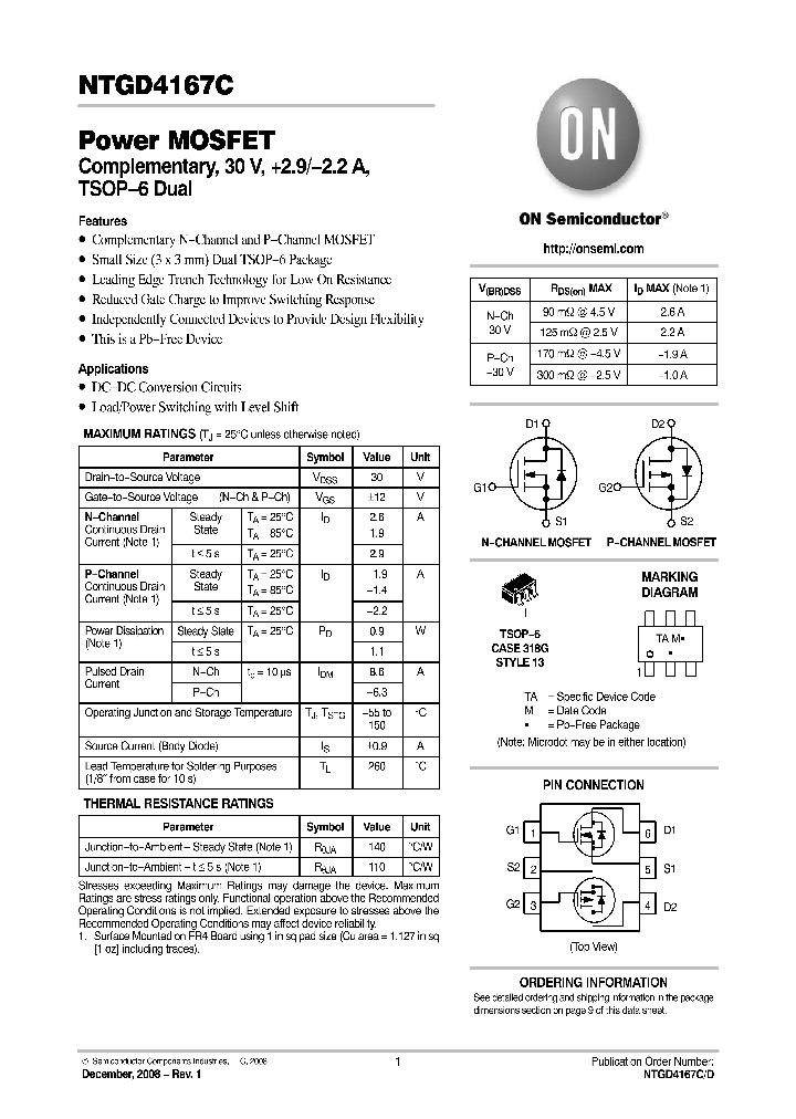 NTGD4167C_8293859.PDF Datasheet