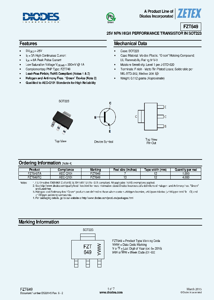 FZT649-15_8294702.PDF Datasheet