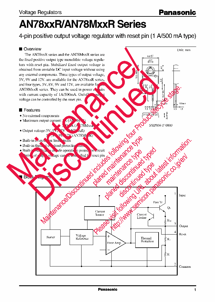 AN78M05R_8295257.PDF Datasheet