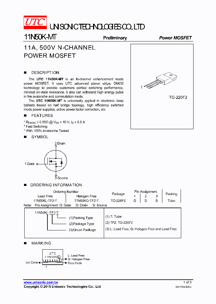 11N50K-MT_8296324.PDF Datasheet