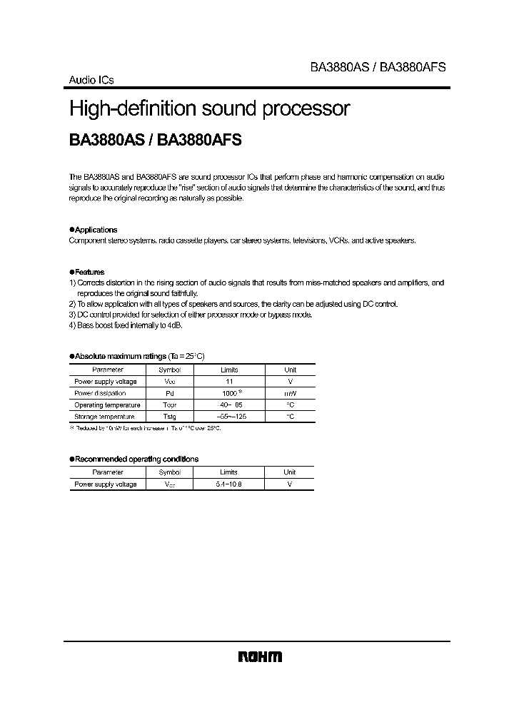 BA3880ASAFS_8296747.PDF Datasheet