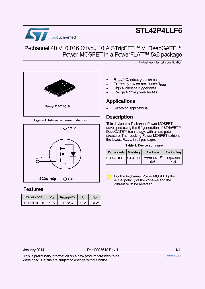 STL42P4LLF6_8296922.PDF Datasheet