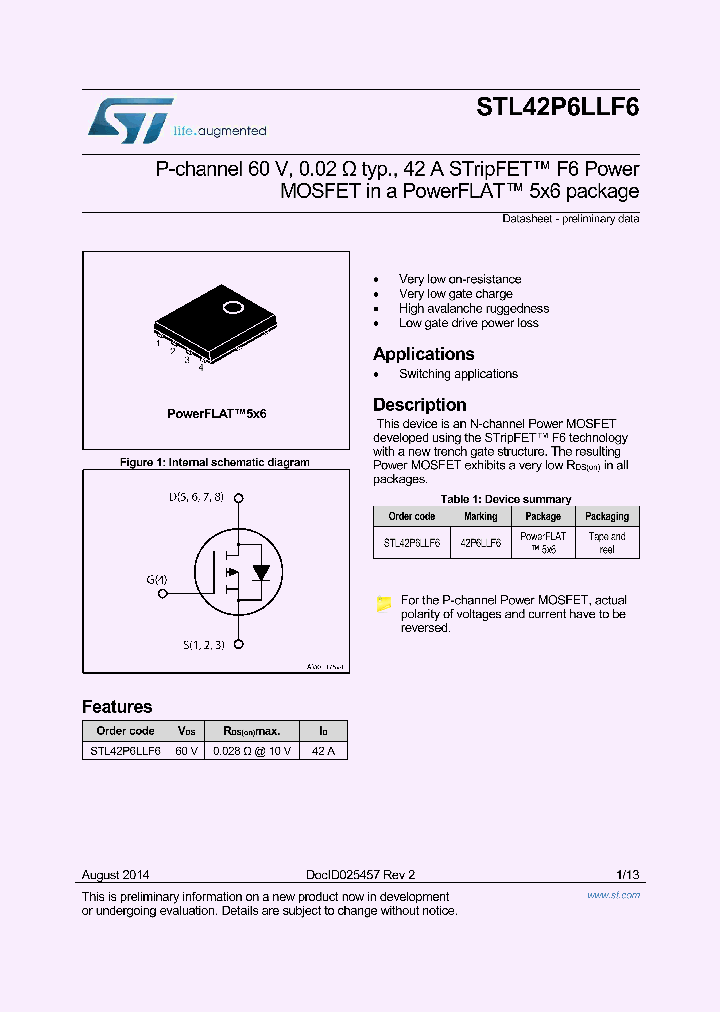 STL42P6LLF6_8296923.PDF Datasheet