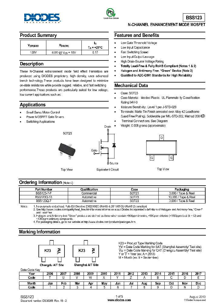 BSS123-7-F_8297236.PDF Datasheet