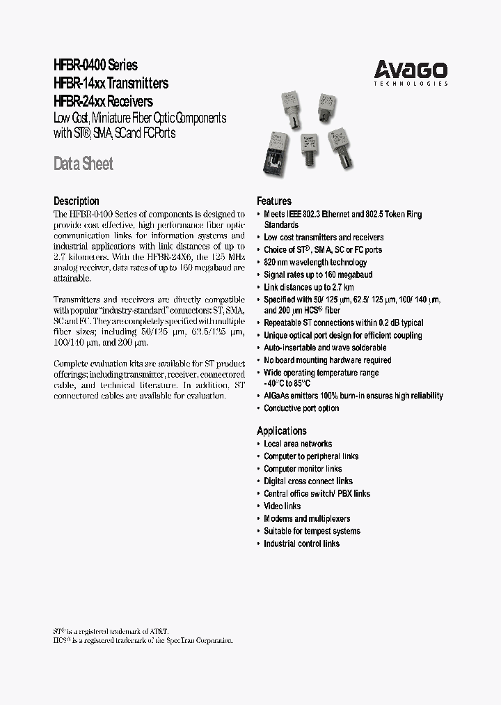 HFBR-0400_8297327.PDF Datasheet