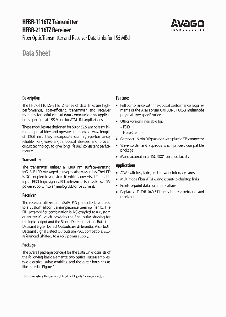 HFBR-1116TZ_8297330.PDF Datasheet