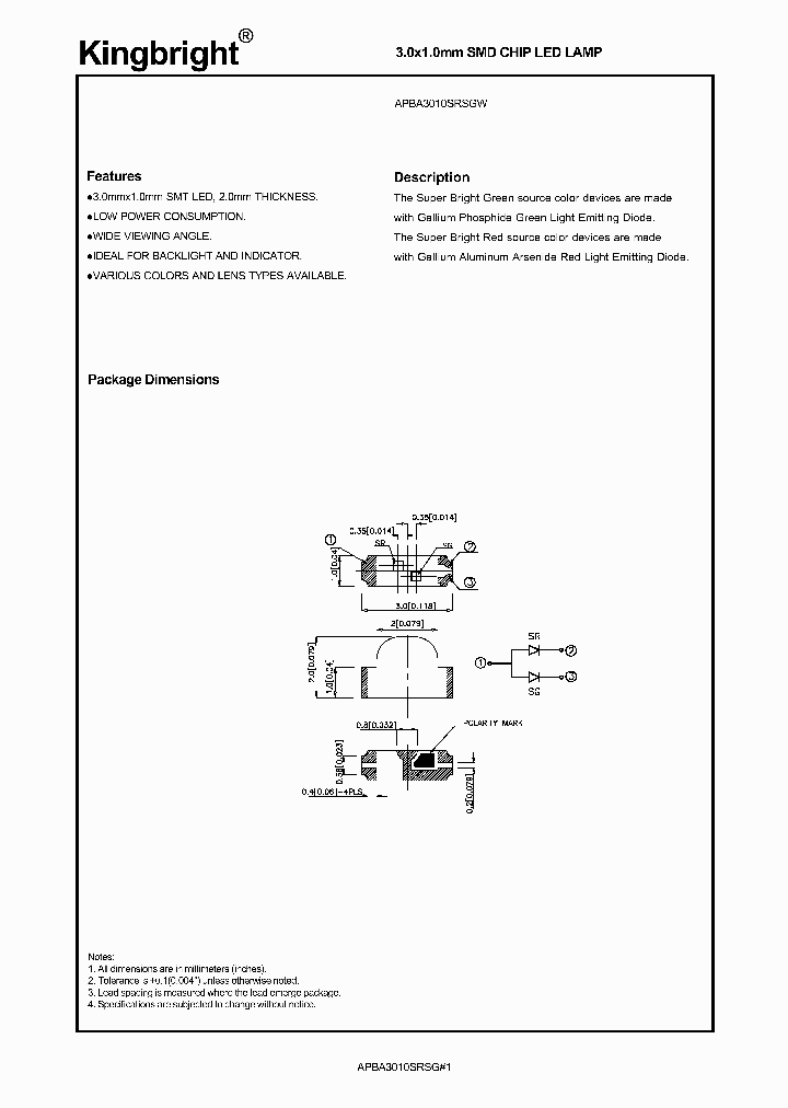 APBA3010SRSGW_8298136.PDF Datasheet