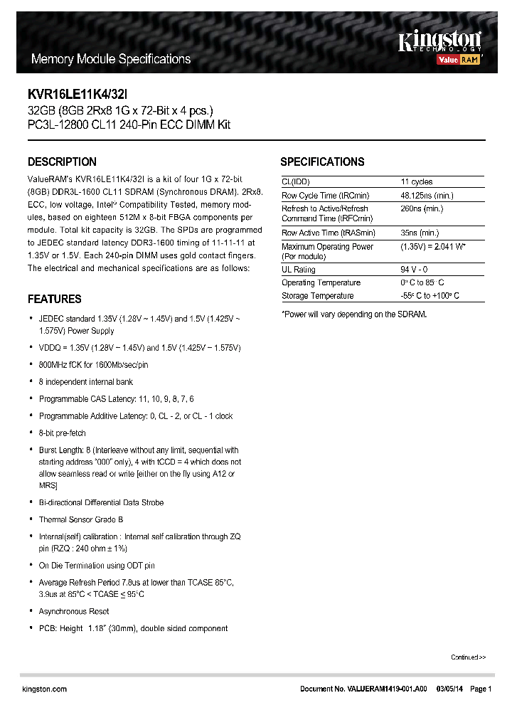 KVR16LE11K4-32I_8298239.PDF Datasheet
