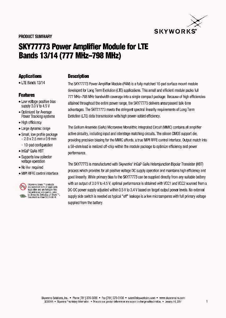 SKY77773_8298159.PDF Datasheet