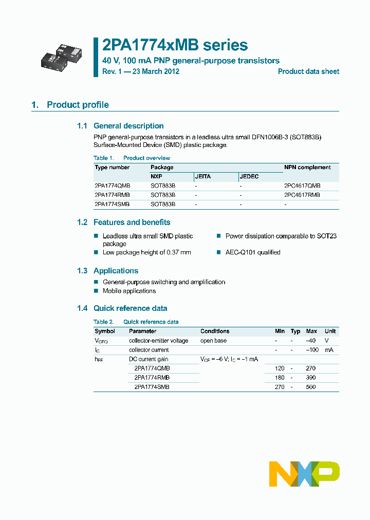 2PA1774QMB_8298602.PDF Datasheet