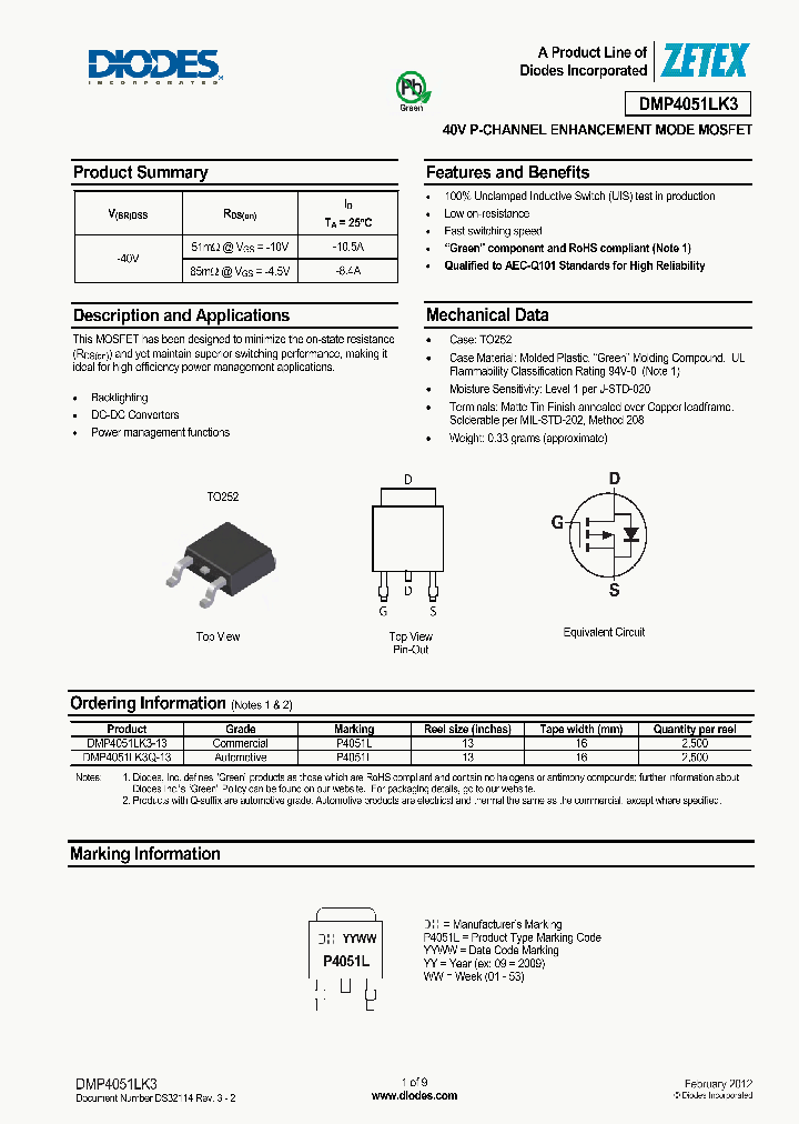 DMP4051LK3-15_8298780.PDF Datasheet