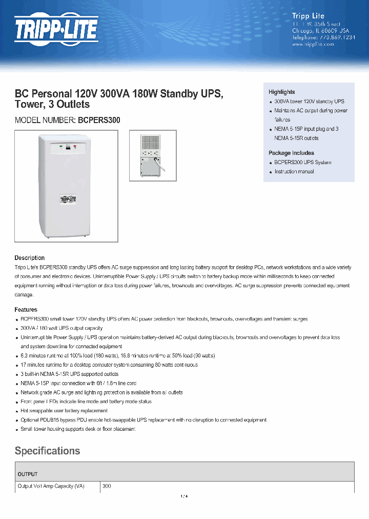 BCPERS300-15_8299237.PDF Datasheet