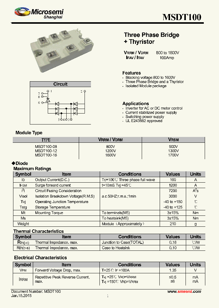 MSDT100-16_8299305.PDF Datasheet